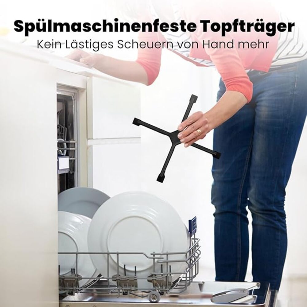 GASLAND Chef GH6805BG1FC Glas Gaskochfeld 5 Flammig, Gas Kochfeld mit Wok Brenner, Einbau Gaskochfelder, 76cm Schwarz Glasherd, Gas Kocher 10400 Watt, LPG/Erdgas