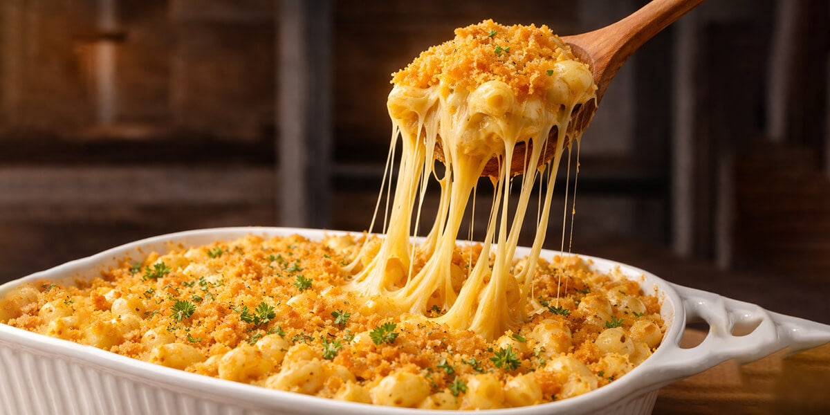 Creamy Mac and Cheese on a Downdraft Cooktop
