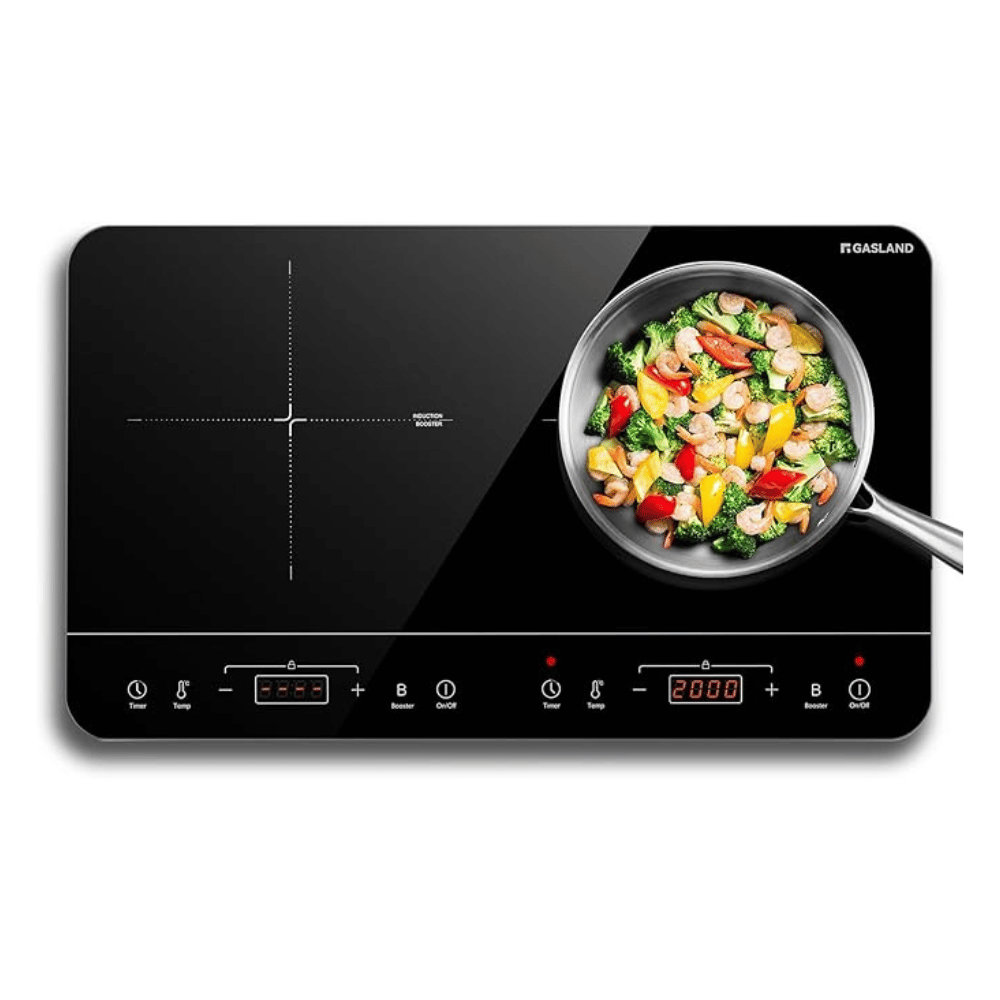 GASLAND Chef IH60BT Doppel Induktionskochplatte, 3500W Induktionskochfeld 2 Platten mit Sensor-Touch, 10 Temperaturstufen, 10 Leistungsstufen, Timer-Funktion, Sicherheitssperre, Energiesparend